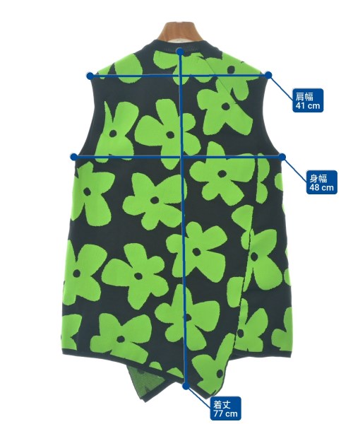 COMME des GARCONS（コムデギャルソン）ベスト/ノースリーブ 黒 サイズ:S レディース/2200683792034