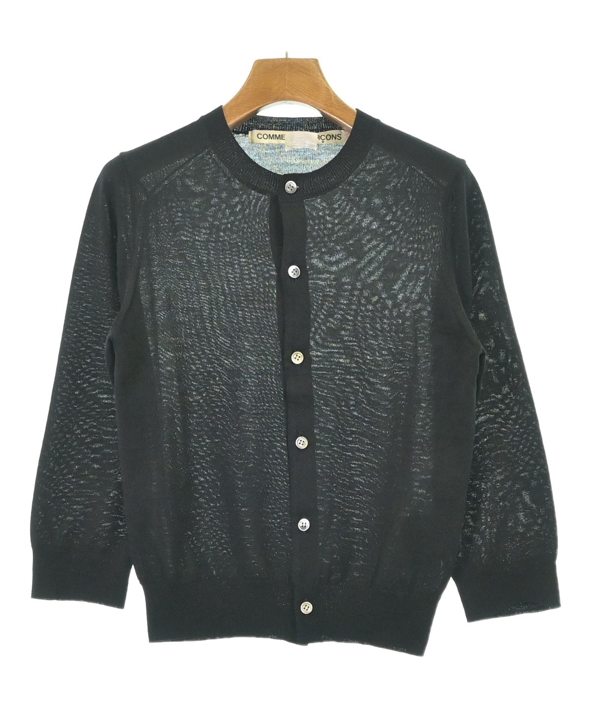 COMME des GARCONS（コムデギャルソン）カーディガン 黒 サイズ:S