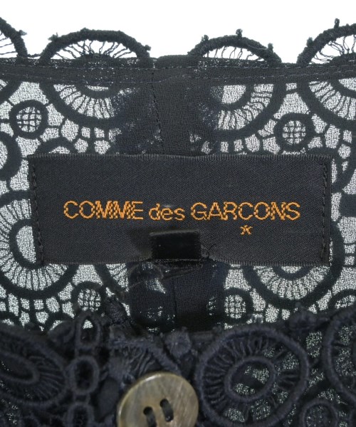 COMME des GARCONS（コムデギャルソン）ノーカラージャケット 紺 サイズ:M レディース/2200678358061
