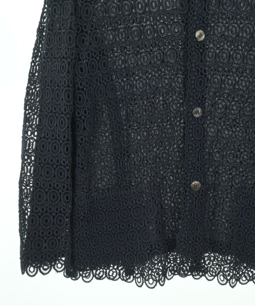 COMME des GARCONS（コムデギャルソン）ノーカラージャケット 紺 サイズ:M レディース/2200678358061