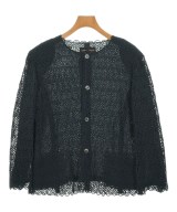 COMME des GARCONS（コムデギャルソン）ノーカラージャケット 紺 サイズ:M レディース/2200678358061