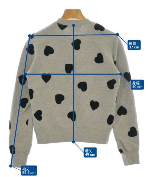 COMME des GARCONS（コムデギャルソン）スウェット グレー サイズ:XS レディース/2200685569016