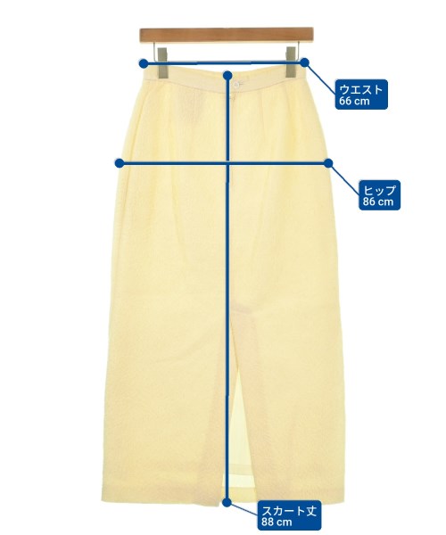 COMME des GARCONS（コムデギャルソン）ロング・マキシ丈スカート 白 サイズ:M レディース/2200680995070