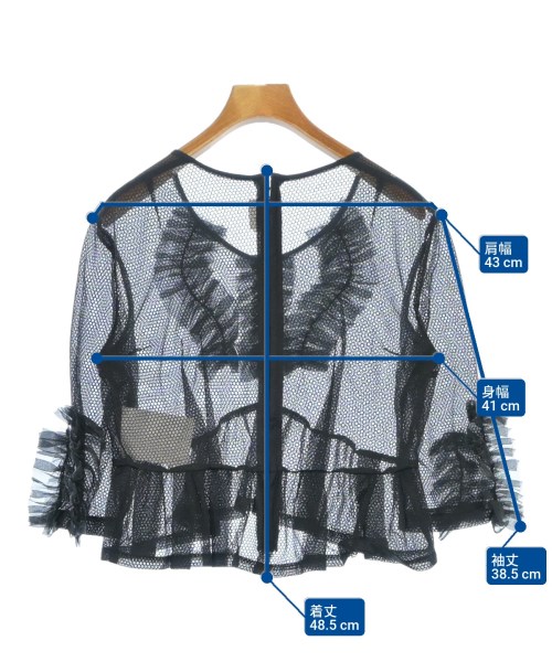 COMME des GARCONS（コムデギャルソン）ブラウス 黒 サイズ:XS レディース/2200679525097
