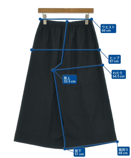COMME des GARCONS（コムデギャルソン）クロップドパンツ 黒 サイズ:XS レディース/2200687944026