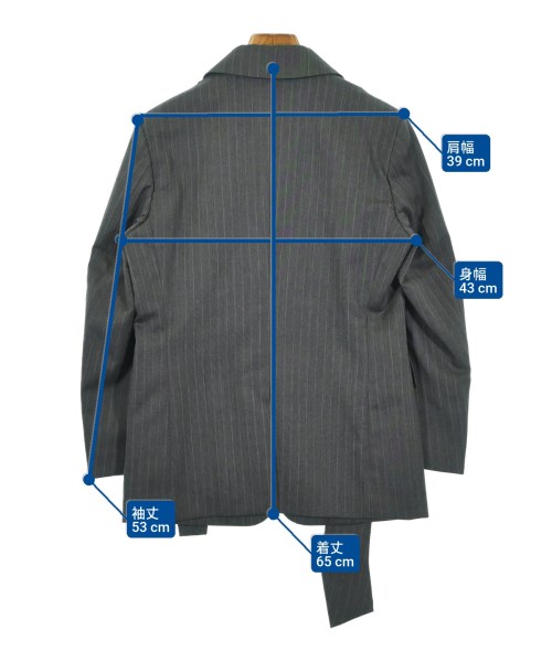 COMME des GARCONS（コムデギャルソン）カジュアルジャケット グレー サイズ:XS レディース/2200689721144
