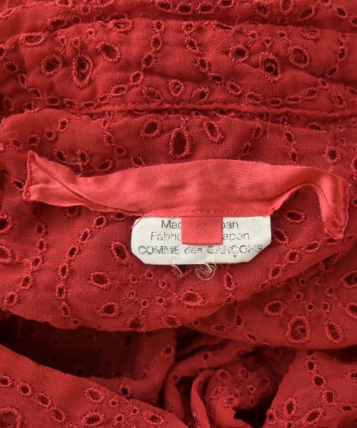 COMME des GARCONS（コムデギャルソン）カジュアルシャツ 赤 サイズ:S レディース/2200691713120