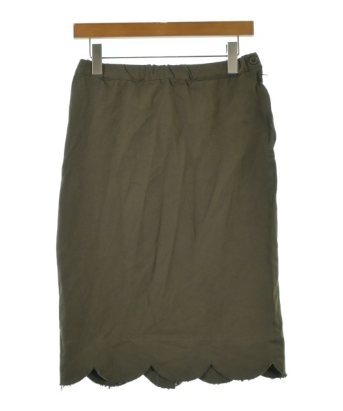 COMME des GARCONS(コムデギャルソン)ひざ丈スカート カーキ サイズ:S/2200684269108