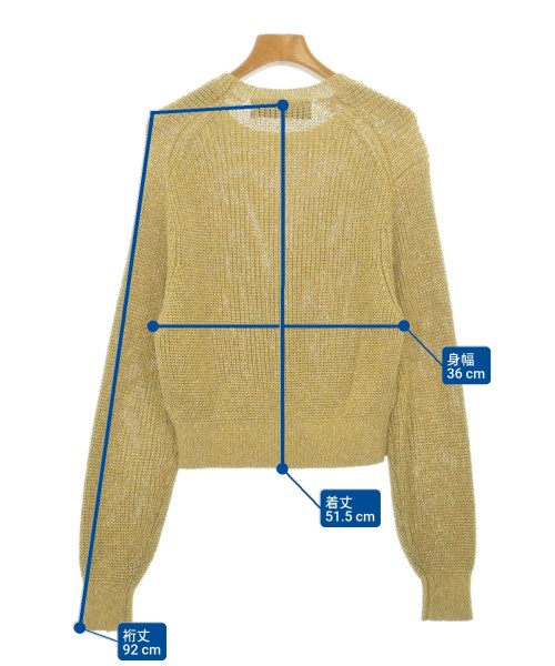 COMME des GARCONS（コムデギャルソン）ニット・セーター ゴールド サイズ:-(M位) レディース/2200691728513