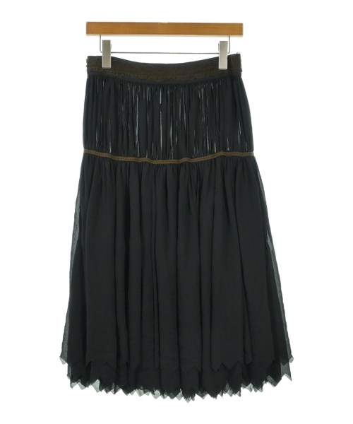 COMME des GARCONS(コムデギャルソン)ひざ丈スカート 黒 サイズ:M/2200683753301