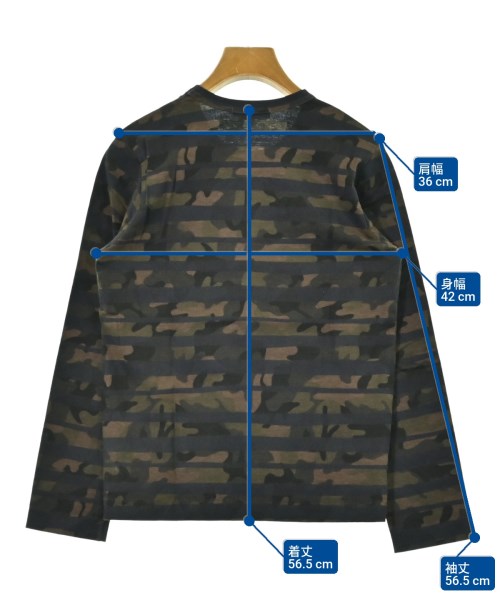 COMME des GARCONS（コムデギャルソン）Tシャツ・カットソー カーキ サイズ:S レディース/2200683753530