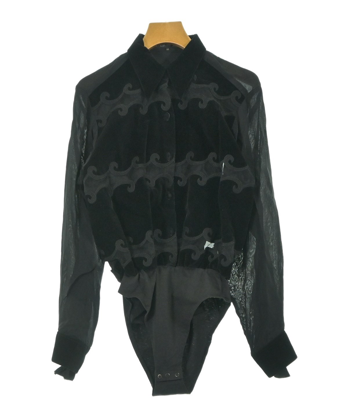 Jean Paul GAULTIER（ゴルチェ）カジュアルシャツ 黒 サイズ:40(M位