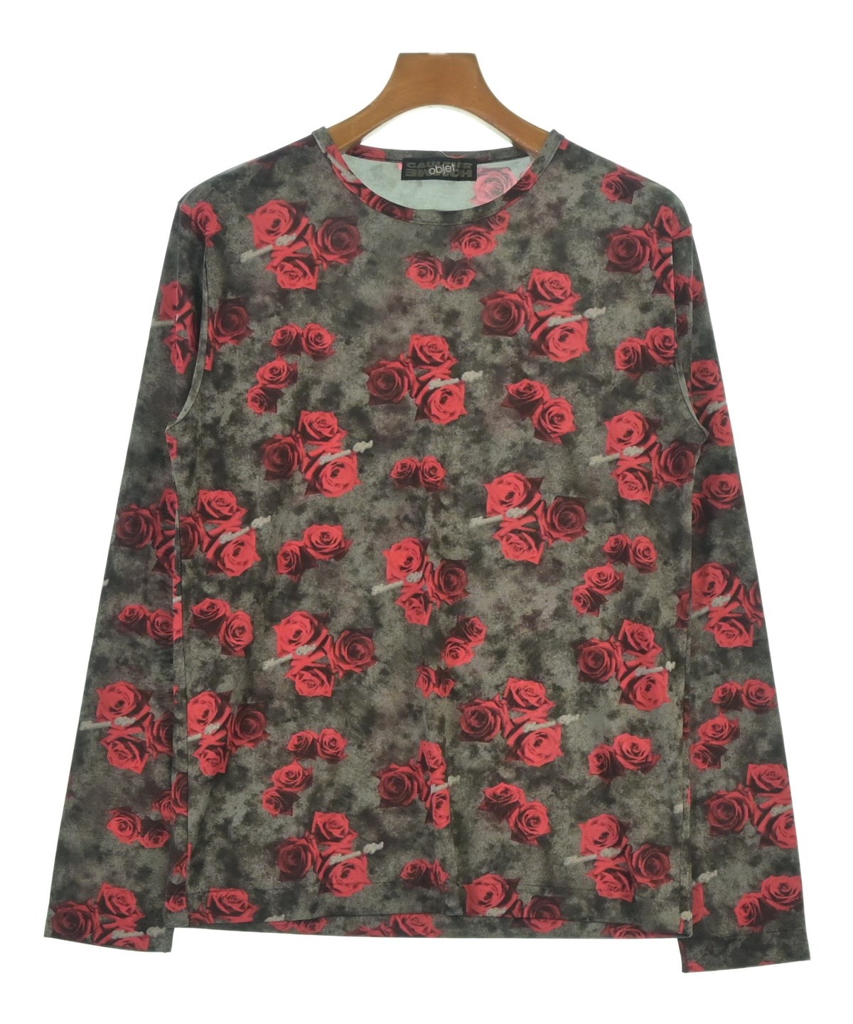 Gaultier HOMME objet 長袖 Tシャツ カットソー ロゴ 総柄 GAULTIER HOMME objet（ゴルティエ オム オブジェ）Tシャツ