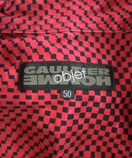 GAULTIER HOMME objet（ゴルティエ　オム　オブジェ）カジュアルシャツ 赤 サイズ:50(XL位) メンズ/2200628674111