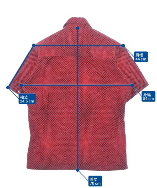 GAULTIER HOMME objet（ゴルティエ　オム　オブジェ）カジュアルシャツ 赤 サイズ:50(XL位) メンズ/2200628674111