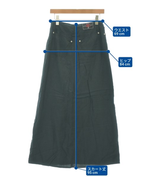 GAULTIER JEANS（ゴルチエジーンズ）ロング・マキシ丈スカート 黒 サイズ:40(M位) レディース/2200691583112