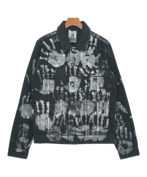 GAULTIER JEANS(ゴルチェジーンズ)デニムジャケット 黒 サイズ:48(L位)/2200648004011