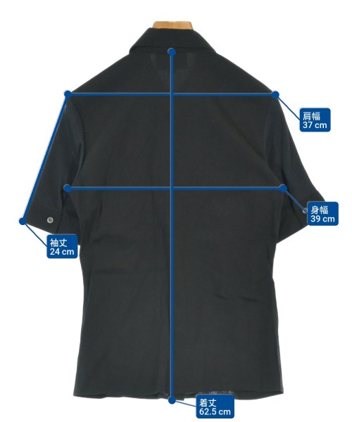 JUNIOR GAULTIER（ジュニアゴルチェ）カジュアルシャツ 黒 サイズ:40(M位) レディース/2200651191043