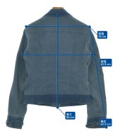 John Galliano（ジョンガリアーノ）カジュアルジャケット 青 サイズ:38(S位) レディース/2200641682018