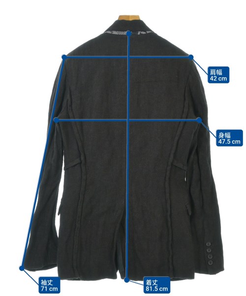 -（ソノタ）テーラードジャケット 茶 サイズ:46(M位) メンズ/2200631809050