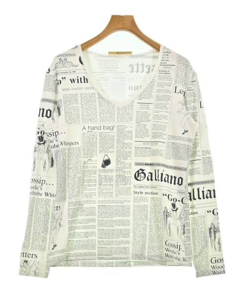 John Galliano(ジョンガリアーノ)Tシャツ・カットソー 白 サイズ:L/2200702042874