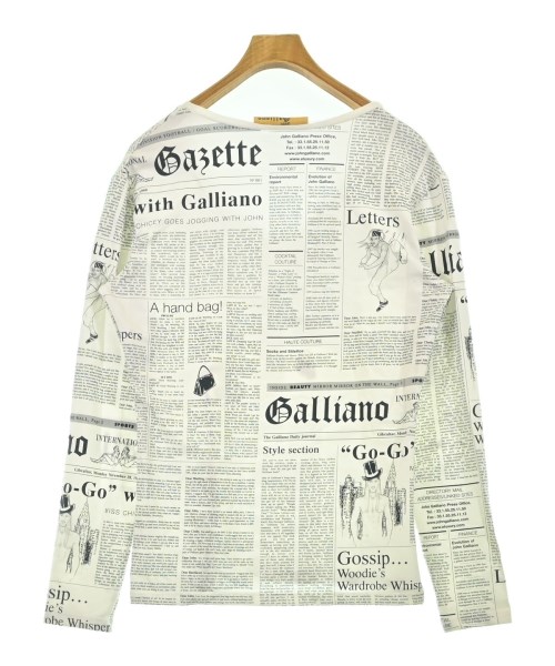 John Galliano（ジョンガリアーノ）Tシャツ・カットソー 白 サイズ:L メンズ/2200702042874