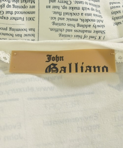 John Galliano（ジョンガリアーノ）Tシャツ・カットソー 白 サイズ:L メンズ/2200702042874