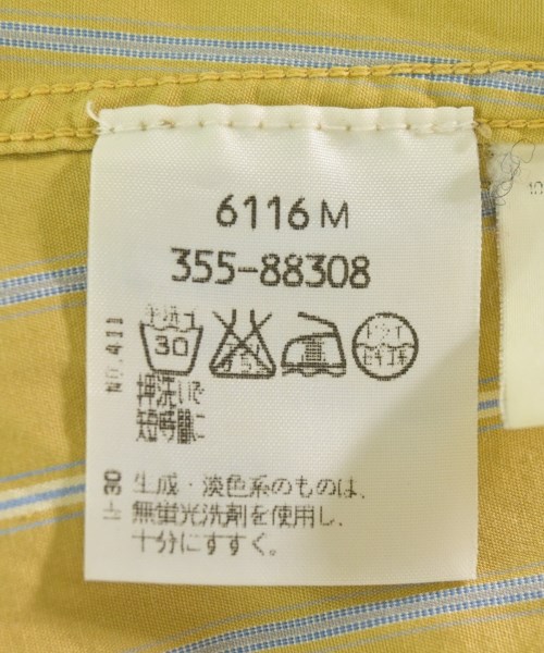 Vivienne Westwood MAN（ヴィヴィアンウエストウッドマン）カジュアルシャツ 黄 サイズ:1(S位) メンズ/2200606680011
