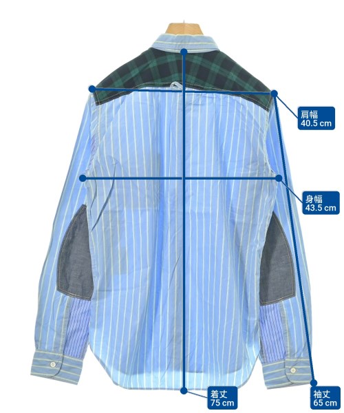 JUNYA WATANABE MAN（ジュンヤワタナベマン）カジュアルシャツ 青 サイズ:M メンズ/2200634538308