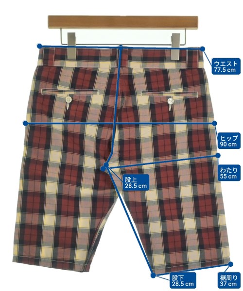 JUNYA WATANABE MAN（ジュンヤワタナベマン）ショートパンツ 赤 サイズ:S メンズ/2200634706196