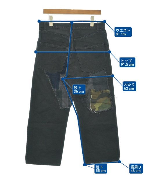 JUNYA WATANABE MAN（ジュンヤワタナベマン）デニムパンツ 黒 サイズ:XS メンズ/2200634706264