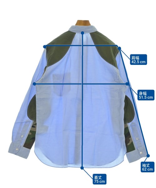 JUNYA WATANABE MAN（ジュンヤワタナベマン）カジュアルシャツ 青 サイズ:M メンズ/2200634821134