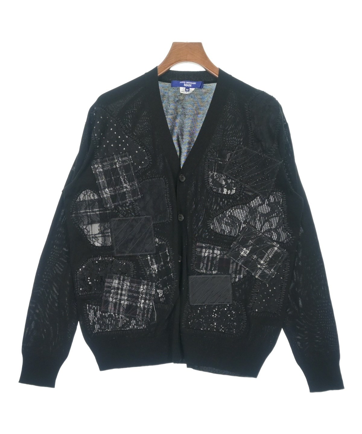JUNYA WATANABE MAN（ジュンヤワタナベマン）カーディガン 黒 サイズ:M