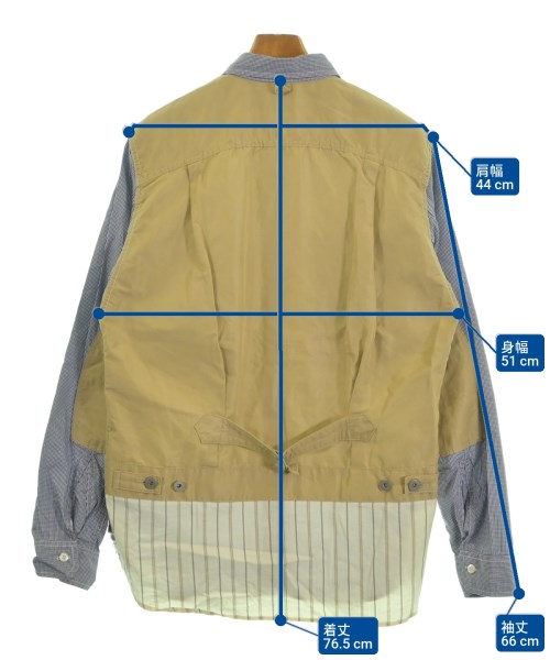 JUNYA WATANABE MAN（ジュンヤワタナベマン）カジュアルシャツ 青 サイズ:L メンズ/2200609208168