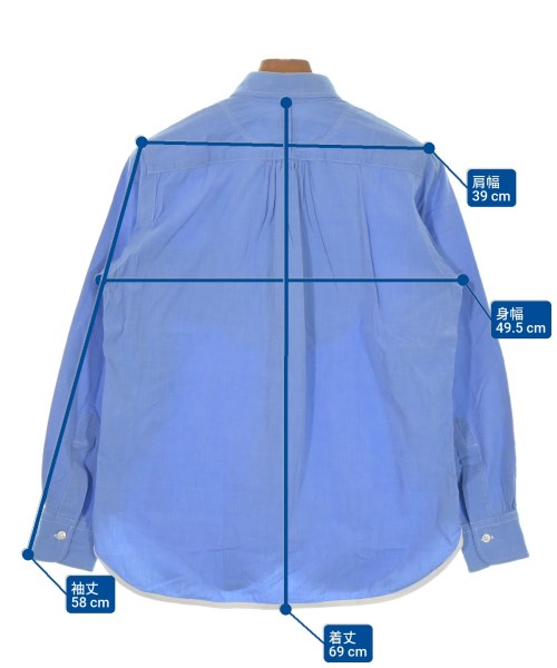 JUNYA WATANABE MAN（ジュンヤワタナベマン）カジュアルシャツ 青 サイズ:S メンズ/2200639363127