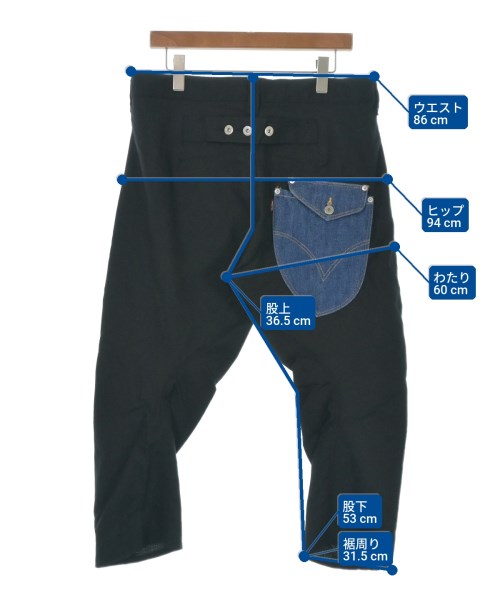 JUNYA WATANABE MAN（ジュンヤワタナベマン）スラックス 黒 サイズ:M メンズ/2200641982033