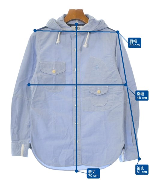 JUNYA WATANABE MAN（ジュンヤワタナベマン）カジュアルシャツ 青 サイズ:XS メンズ/2200642481016