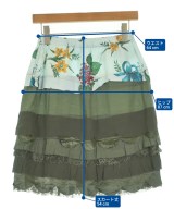 JUNYA WATANABE MAN（ジュンヤワタナベマン）ひざ丈スカート カーキ サイズ:M レディース/2200634060571