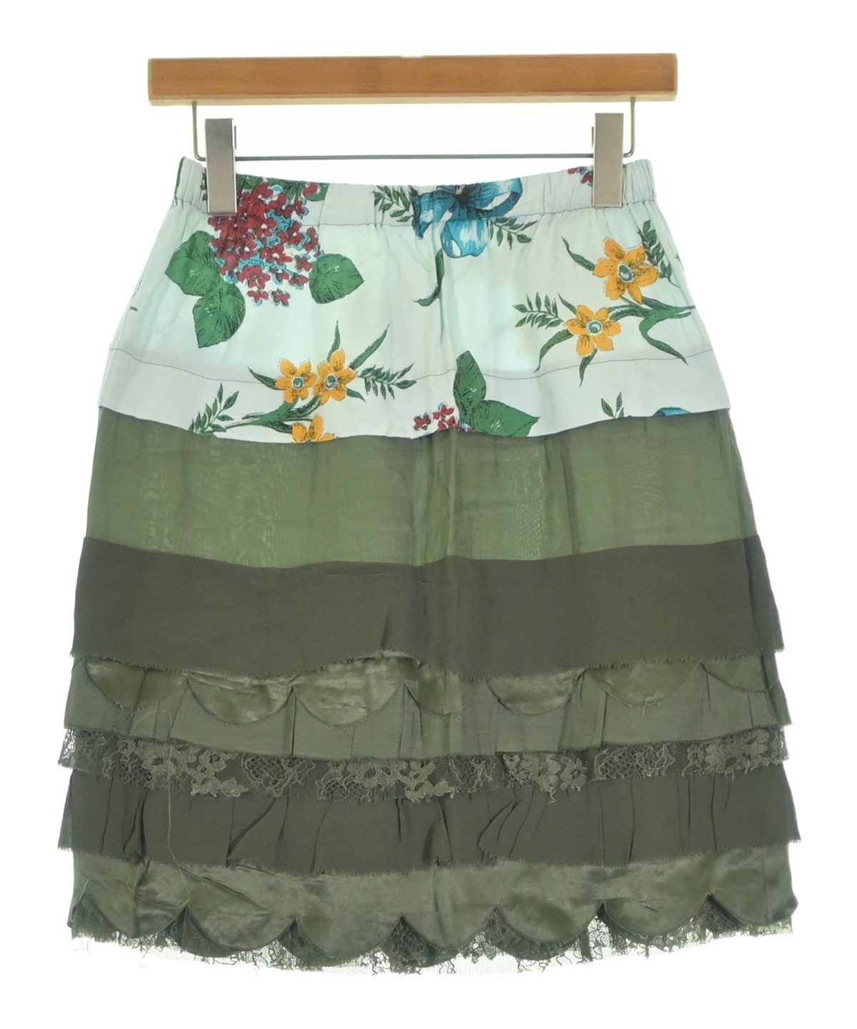 JUNYA WATANABE MAN（ジュンヤワタナベマン）ひざ丈スカート カーキ