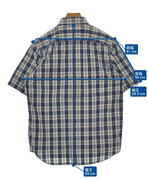 JUNYA WATANABE MAN（ジュンヤワタナベマン）カジュアルシャツ 紺 サイズ:SS メンズ/2200621500011