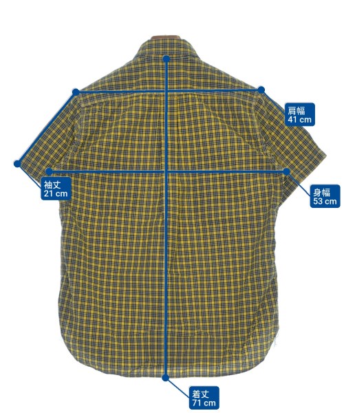 JUNYA WATANABE MAN（ジュンヤワタナベマン）カジュアルシャツ 黄 サイズ:XS メンズ/2200623811047