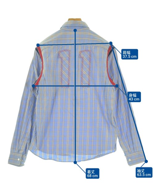 JUNYA WATANABE MAN（ジュンヤワタナベマン）カジュアルシャツ 青 サイズ:SS(XS位) メンズ/2200625705153