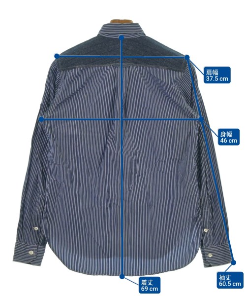 JUNYA WATANABE MAN（ジュンヤワタナベマン）カジュアルシャツ 紺 サイズ:XS メンズ/2200630728123