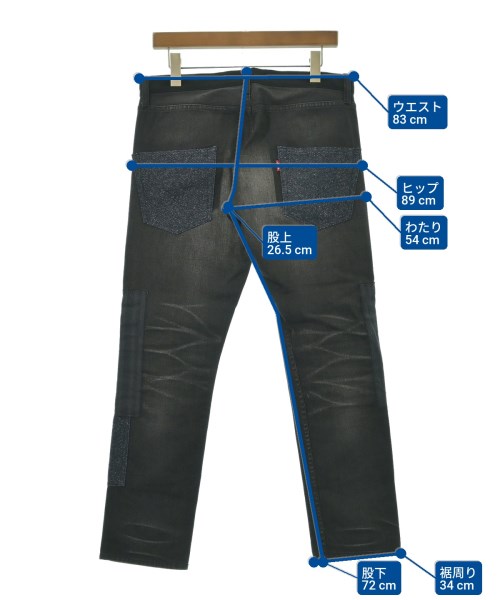 JUNYA WATANABE MAN（ジュンヤワタナベマン）デニムパンツ 黒 サイズ:S メンズ/2200632907106