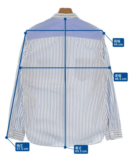 JUNYA WATANABE MAN（ジュンヤワタナベマン）カジュアルシャツ 青 サイズ:S メンズ/2200624988762