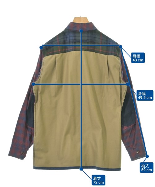 JUNYA WATANABE MAN（ジュンヤワタナベマン）カジュアルシャツ 赤 サイズ:XS メンズ/2200633555160