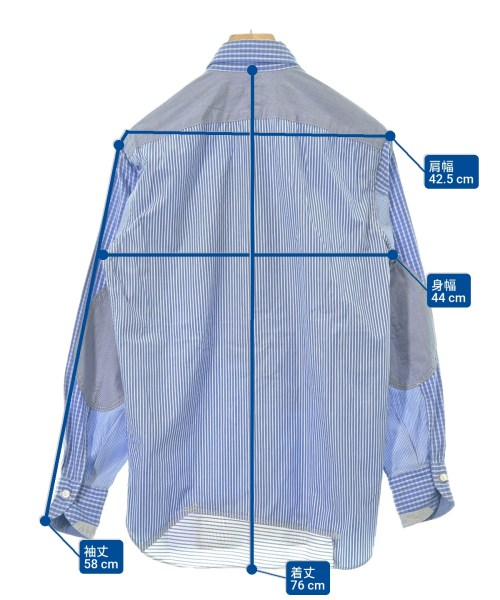 JUNYA WATANABE MAN（ジュンヤワタナベマン）カジュアルシャツ 青 サイズ:S メンズ/2200633555177