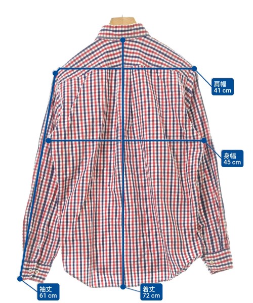 JUNYA WATANABE MAN（ジュンヤワタナベマン）カジュアルシャツ 赤 サイズ:S メンズ/2200619132224