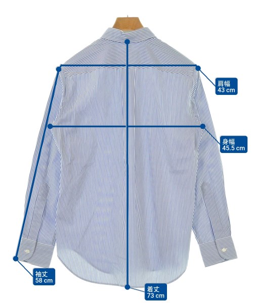 JUNYA WATANABE MAN（ジュンヤワタナベマン）カジュアルシャツ 青 サイズ:XS メンズ/2200634309038