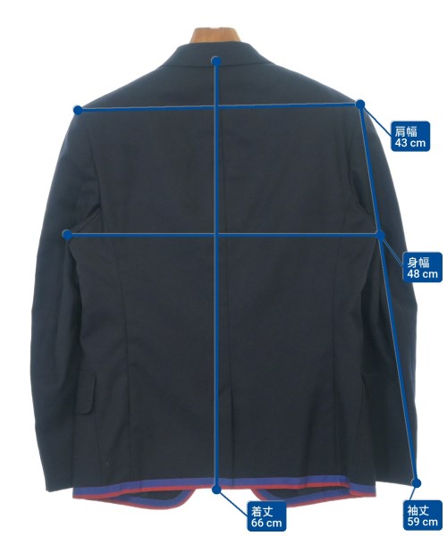 JUNYA WATANABE MAN（ジュンヤワタナベマン）カジュアルジャケット 紺 サイズ:SS メンズ/2200609050071